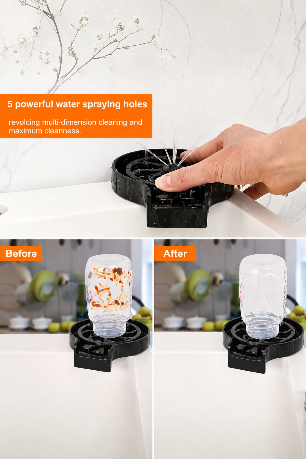 High Pressure Faucet Glass Rinser