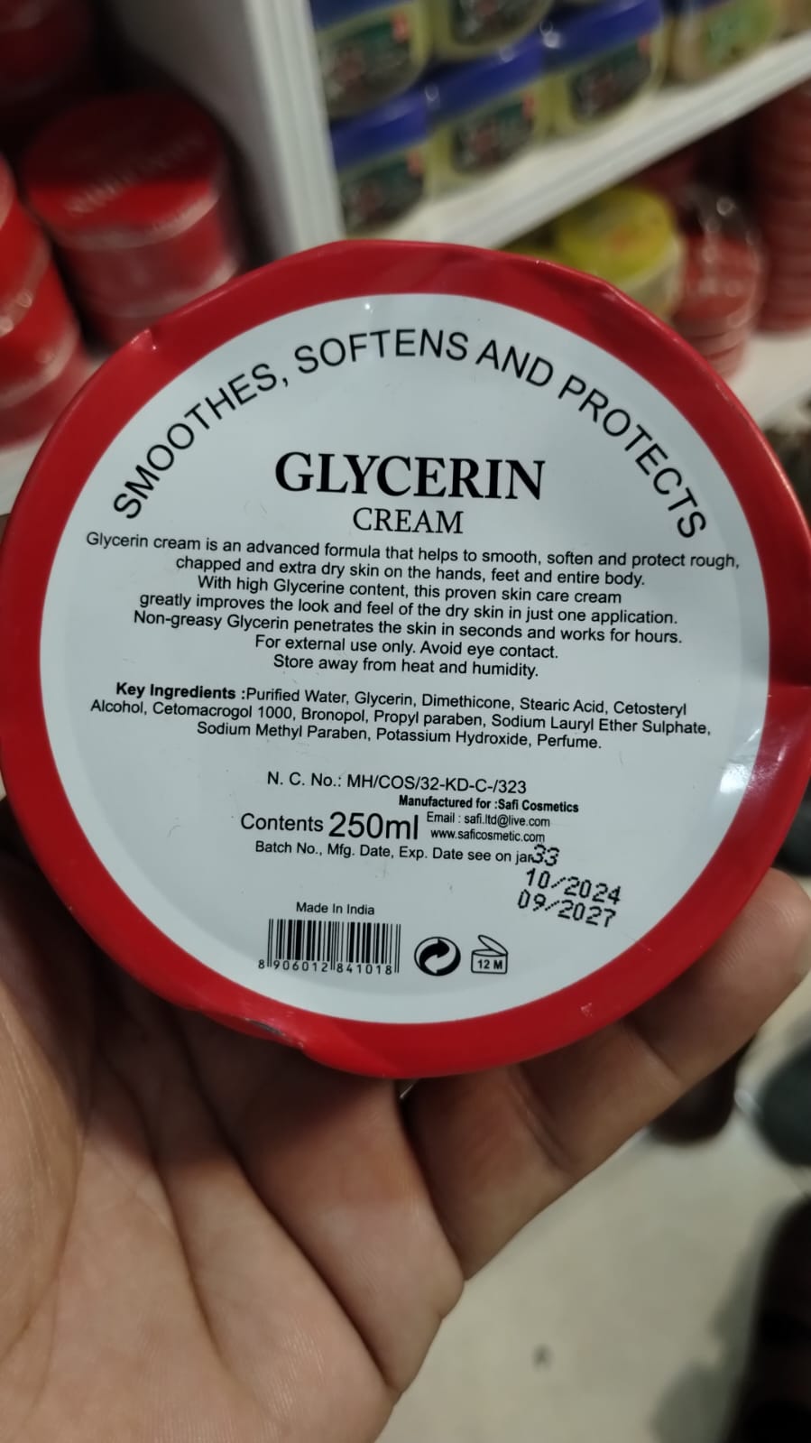 Glycerin Skin Cream Moisturizer