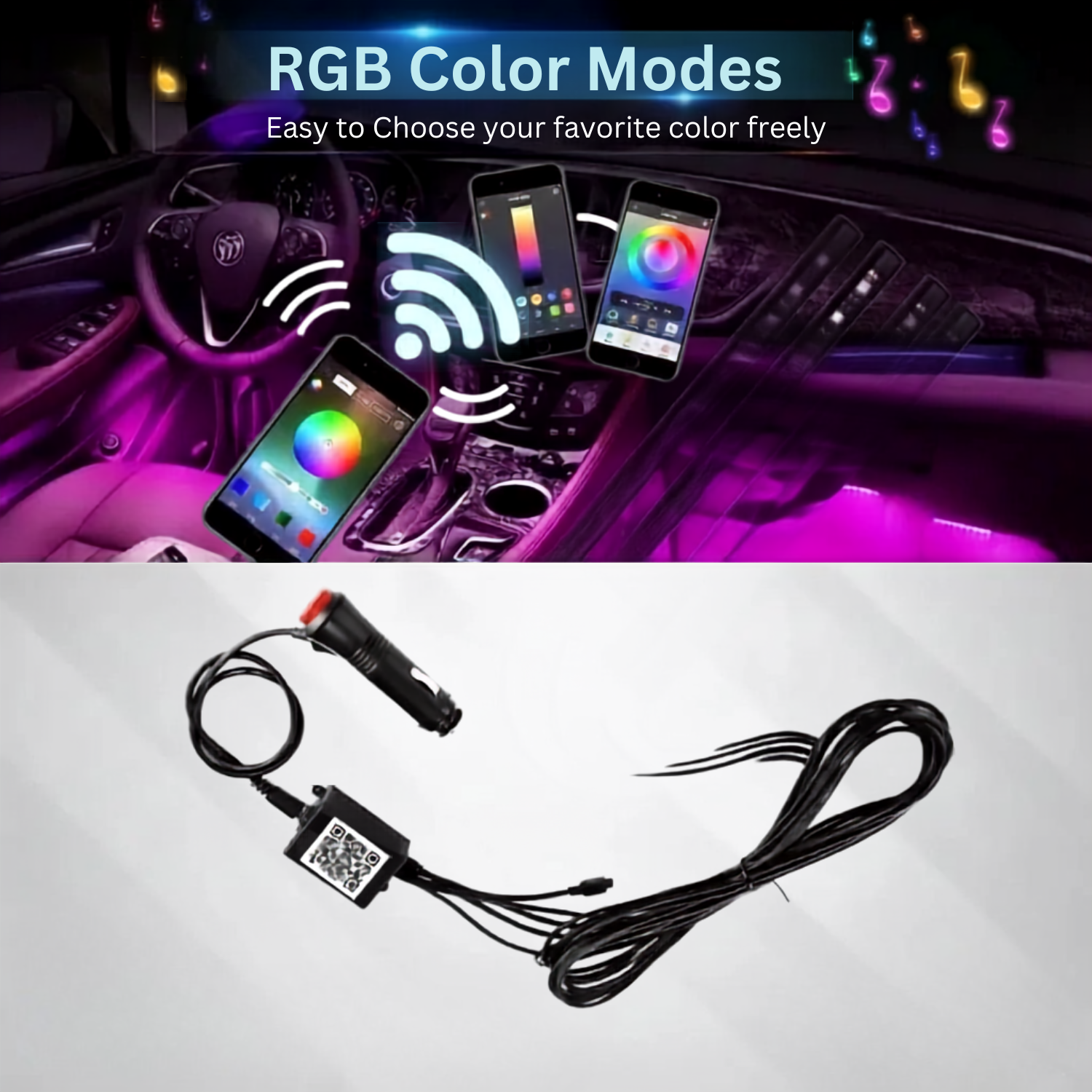 Car Atmosphere Light (12 LED Model)
